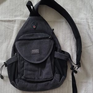 Women's Gray Sling Backpack